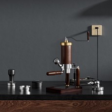 阿萊蔓氣動咖啡機 小型家用手動壓意式濃縮戶外便攜手搖炮, 手搖炮電保溫款