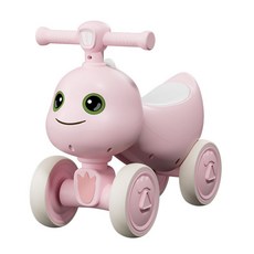 유아 네발 스쿠터 밸런스바이크, 분홍색 사일런트 휠