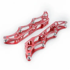 인라인 스피드 스케이트 프레임 4x84mm 10 인치 섀시 84mm 휠용 합금 198g 액슬 스페이서, Red 4X84mm