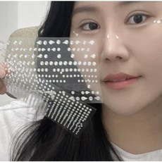 페이스 스티커 물방울 큐빅 얼굴 파츠 큐빅 판박이 스티커 워터밤 흠뻑쇼 축제 공연 소품, 1개, 단품