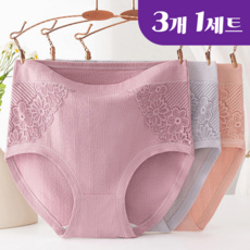 트렌듀어 빅사이즈 순면 안심팬티 여성 기능성 인견 요실금 팬티 3p 1세트