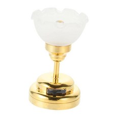 미니 천장 램프 꽃 모양 걸이형 미니어처 하우스 가구 장식용, 기본