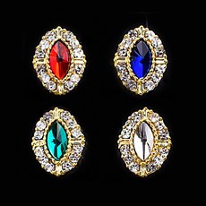 파인루비 네일파츠 9x11mm 젤네일아트재료, 화이트 (1030)