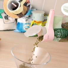 봉지 입구 밀봉캡 보관 밀봉집게 봉지집게, 민트