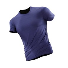 運動短袖緊身衣男款 速乾透氣冰絲上衣 健身訓練跑步適用 涼感舒適運動T恤