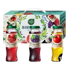 자연은 프리미엄 음료세트 180mL 병 12개 1세트 (석류 포도 사과), 1개
