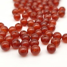 [모크재료방] 자마노 4mm, 100개, 레드