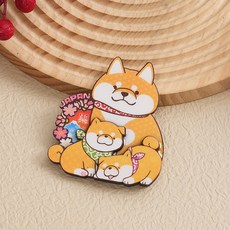 일본 세계여행 냉장고 자석 관광지 도쿄 마그네틱 인테리어 홋카이도 오사카 오키나와, 27.시바견패밀리옐로우