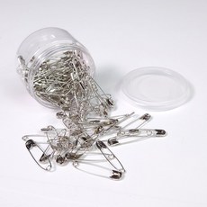 스테인레스 안전핀 옷핀 중형 36mm 120개입, 1개