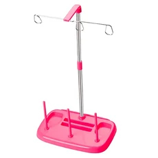 가정용 3 스풀 스레드 홀더 스탠드 홈 재봉틀 Serger Quilting 용 자수 와이어 랙, [02] Rose red, 1개