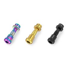 RISK TC4鈦合金龍頭把立對鎖螺絲（一盒兩入）自行車龍頭把立螺絲, 黑色,20mm, 1個