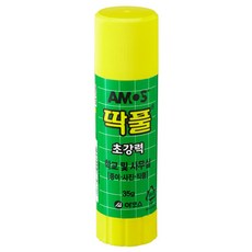 아모스 딱풀 낱개 고체풀 접착제, 35g, 1개