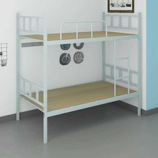 게스트하우스침대 철제2층침대 프레임 기숙사, 1.2m 폭 (5빔+판자)