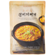 피코크 우리집 콩비지찌개 냉장 식품, 500g, 6개