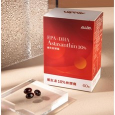 Allin 蝦紅素 60粒 - 青春活力、高濃度蝦紅素、提升保護力, 1個