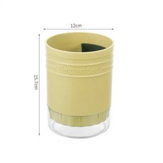 馬卡龍色餐具瀝水桶 筷子收納筒 廚房瀝水架 12x15.7公分, 瀝水桶-黃色, 1個