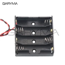 1.5V ~ 15V 검정색 플라스틱 보관함 AA 배터리 홀더 배터리 클립 케이스 (DIY 와이어 리드 포함) 1x 2x 3x