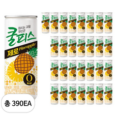 동원 쿨피스 제로 파인애플, 230ml, 390개