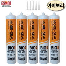 지엠코리아 바이오 욕실용 실리콘 실란트 아이보리 270ml 노즐포함, 5개