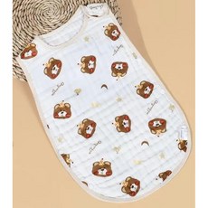 六層紗防踢被 透氣吸汗四層泡泡紗睡袋 背心式嬰兒睡袋 寶寶睡袋 背心式防踢被