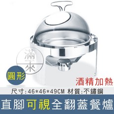 滿來 不鏽鋼 圓形可視全翻蓋餐爐, 直角可視全翻蓋-6.8L餐爐ADDQ