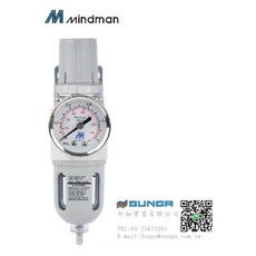 MINDMAN(金器) 調壓過濾器 MAFR200 MAFR200L 台灣製 空壓機油水分離器, MAFR200-8A(1/4PT), MAFR200-8A(1/4PT)