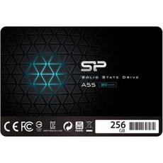 실리콘 파워 A55 시리즈 SSD 2TB 3D NAND SATA3 6Gb/s 2.5인치 0.3인치(7mm) PS4 작동 확인, 256 GB, SATA III (15 ")