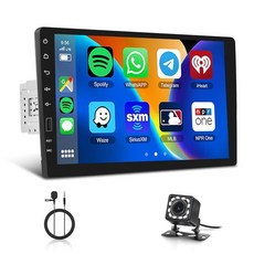 22.9cm(9인치) 무선 카플레이 싱글 딘 카 스테레오 안드로이드 자동 METEESER 블루투스 IPS 터치스크린 자동차 라디오 오디오 수신기 미러 링크 FM/AM/RD, 22.9cm(9인치) 무선 카플레이 싱글 딘 카 스테레