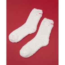 로라로라 LACE LABEL FLEECE SOCKS WHITE 2744102, 로라로라 LACE LABEL FLEECE SOCKS W