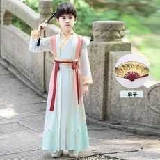 兒童漢服女童古風唐裝演出服中國風男童國學古裝