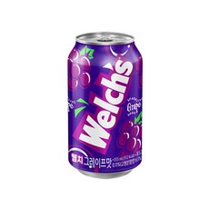 웰치스 제로 웰치 포도 오렌지 샤인머스캣 딸기 청포도 7가지맛 / 제로 탄산 음료수, 355ml, 24개