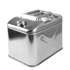 휴대용 연료통 스테인리스 오일 가솔린 디젤 차박용 대용량 저장통 캠핑 급유, 304스테인리스스틸 두꺼운 수직형 5l