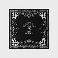 와키윌리 WACKY WILLY 페이즐리 반다나 블랙 3255433 157655