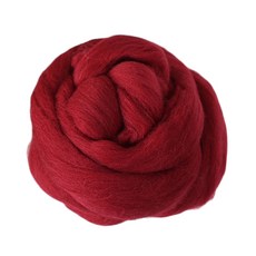 [모핸] 양모 (100g)/ 양모펠트 니들 펠트 DIY 공예 실 만들기, 15.와인, 1개