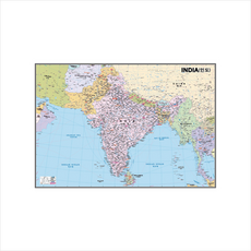 성지문화사 인도 코팅 원구부착용 단면(축척 1:4900000) +미니수첩제공, 성지문화사편집부