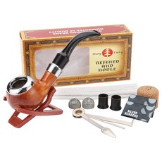 樹脂菸斗套裝帶清潔工具配件膠木鐵鍋煙鬥仿實木過濾菸斗, 1個, 5525菸斗套裝:無規格