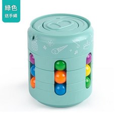 易拉罐魔方陀螺 益智玩具, 綠色 可樂罐魔豆, 1個