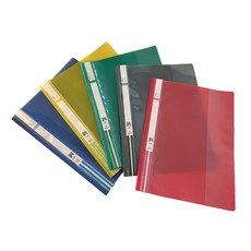 俊泉文具817B商業文件夾，雙孔活頁夾，透明文件套，簡易卷宗夾，公文資料整理必備, 1個, 灰(12入/包)