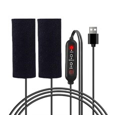 오토바이 그립 히터 USB타입 3단 온도조절 열선그립 발열 방한용품, 1세트