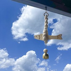 심신안정 행운발언 액막이 명주실감은 명태 도어벨, 작은물고기