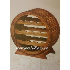 復古鄉村風全實木原木造型酒架，實木酒架，原木酒架，鄉村風酒架，造型酒架，美觀實用, 1個