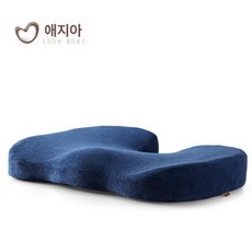 골반시트 꼬리뼈 논슬립 지지대 메모리폼, 체크무늬 다크네이비