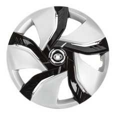 14인치 휠 RS600 루피노 포터2/봉고3 전용 알루미늄 커버 세트, 14인치2068실버+브라이트블랙