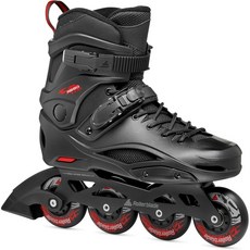 롤러블레이드 RB 80 남성 어반 인라인 스케이트 블랙 앤 레드, BLACK/RED, 7, 7, 검정빨강