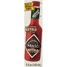 타바스코 버팔로 스타일 핫 소스 5온스 TABASCO Buffalo Style Hot Sauce 5 Ounce, 1개