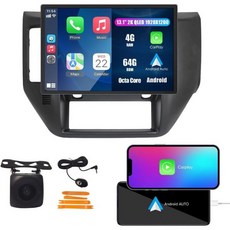 Kunfine 차량용 CarPlay Android Auto 내비게이션 스테레오 GPS 라디오 후방 카메라 디스플레이 9인치 IPS 터치스크린 헤드유닛 태블릿 패드 미디어 플레이, 13.1"-옥타 코어-4G-64G-CarPlay/안드로