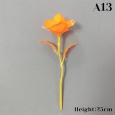 러브 발렌타인 데이 미니 결혼식 24K 골드 기념품 크리스탈 로즈 도금 축하 선물 테이블 장식 장미, A13, 1개