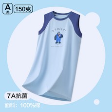 男童睡裙a類全棉術後專用服長款兒童睡袍夏季薄款純棉家居服大童