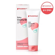 더블하트 베이비 크리미 오일 소프트 파우더리 향, 250ml, 1개
