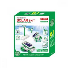 6in1 태양광 조립 완구 키트 과학 세트 어린이 만들기 교육